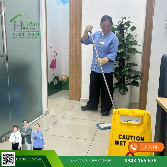 Mật độ nhân viên vệ sinh cho tòa nhà văn phòng: 5.000 m2 cần bao nhiêu người?