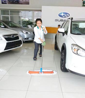 Cleanhouse Viet Nam provide Cleaning Daily service  at  Subaru Car showroom and Mazda service workshop